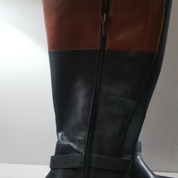 Marc Fisher Audrey Wide Calf Two Tone Sz 8.5 - Picture 7 of 8